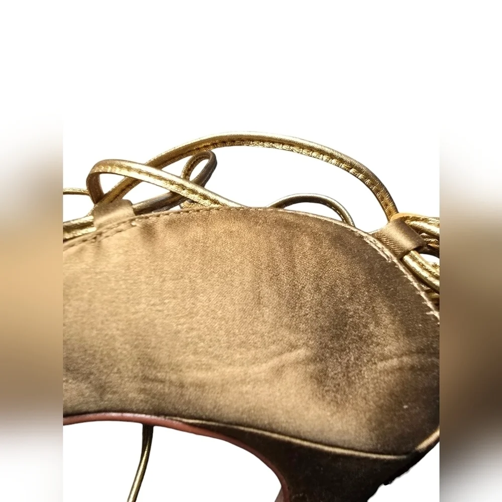 BCBGMAXAZRIA Esme Metallic Gladiator Sandal Sz. 7.5 - Picture 10 of 10